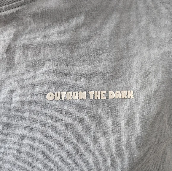 Outrun The Dark Women's Heavy Weight Cotton T Shirt - Picture 4 of 5